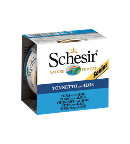 Schesir Gato Sénior Atum com Aloé em Gelatina 85GR